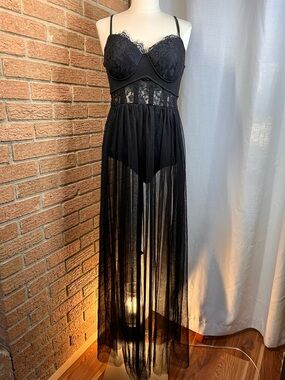 Fashion Nova In The Right Mood Maxi Dress Black - large